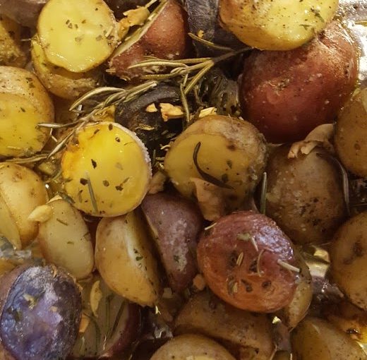Roasted Garlic and Rosemary Little Potatoes